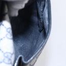 GUCCI GG Supreme Sherry Line Shoulder Bag PVC Navy Gold 904 02 063 Auth 153974-21