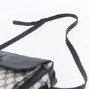 GUCCI GG Supreme Sherry Line Shoulder Bag PVC Navy Gold 904 02 063 Auth 153974-8