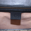 GUCCI GG Supreme Cat Head Hand Bag PVC 2way Beige Gold 476435 Auth 153975-20