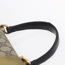 GUCCI GG Supreme Cat Head Hand Bag PVC 2way Beige Gold 476435 Auth 153975-8