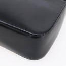 Salvatore Ferragamo Gancini Shoulder Bag Leather Black Gold Auth 153976-10