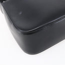 Salvatore Ferragamo Gancini Shoulder Bag Leather Black Gold Auth 153976-11