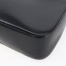 Salvatore Ferragamo Gancini Shoulder Bag Leather Black Gold Auth 153976-12