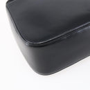 Salvatore Ferragamo Gancini Shoulder Bag Leather Black Gold Auth 153976-13