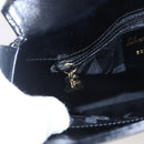 Salvatore Ferragamo Gancini Shoulder Bag Leather Black Gold Auth 153976-16