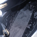 Salvatore Ferragamo Gancini Shoulder Bag Leather Black Gold Auth 153976-17