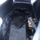 Salvatore Ferragamo Gancini Shoulder Bag Leather Black Gold Auth 153976-19