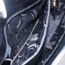 Salvatore Ferragamo Gancini Shoulder Bag Leather Black Gold Auth 153976-20