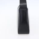 Salvatore Ferragamo Gancini Shoulder Bag Leather Black Gold Auth 153976-5