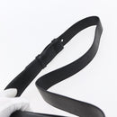 Salvatore Ferragamo Gancini Shoulder Bag Leather Black Gold Auth 153976-8