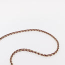 Salvatore Ferragamo Vala Chain Shoulder Bag Leather Bordeaux Gold Auth 153977-14