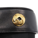 Salvatore Ferragamo Shoulder Bag Nylon Black Gold Auth 153979-15