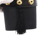 Salvatore Ferragamo Shoulder Bag Nylon Black Gold Auth 153979-16