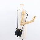 Salvatore Ferragamo Shoulder Bag Nylon Black Gold Auth 153979-23