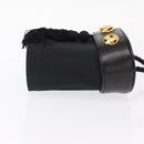 Salvatore Ferragamo Shoulder Bag Nylon Black Gold Auth 153979-4