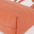 Salvatore Ferragamo Gancini Hand Bag Leather Pink Gold Auth 153980-14