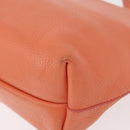 Salvatore Ferragamo Gancini Hand Bag Leather Pink Gold Auth 153980-16