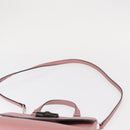 GUCCI Bamboo Daily Hand Bag Leather 2way Pink Silver 370831 Auth 153982-15