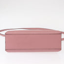 GUCCI Bamboo Daily Hand Bag Leather 2way Pink Silver 370831 Auth 153982-5
