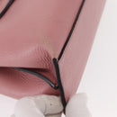 GUCCI Bamboo Daily Hand Bag Leather 2way Pink Silver 370831 Auth 153982-9