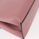 GUCCI Bamboo Daily Hand Bag Leather 2way Pink Silver 370831 Auth 153982-17