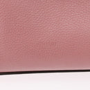 GUCCI Bamboo Daily Hand Bag Leather 2way Pink Silver 370831 Auth 153982-10