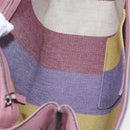 GUCCI Bamboo Daily Hand Bag Leather 2way Pink Silver 370831 Auth 153982-11