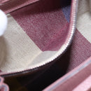 GUCCI Bamboo Daily Hand Bag Leather 2way Pink Silver 370831 Auth 153982-24