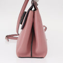 GUCCI Bamboo Daily Hand Bag Leather 2way Pink Silver 370831 Auth 153982-3