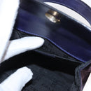 CELINE Hand Bag Suede 2way Purple Gold Auth 153983-21