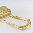 LOEWE Anagram Shoulder Bag Leather Gold Auth 153984-7