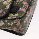 LOEWE Shoulder Bag Leather Green Auth 153985-9