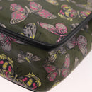 LOEWE Shoulder Bag Leather Green Auth 153985-16