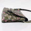 LOEWE Shoulder Bag Leather Green Auth 153985-3