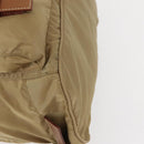 PRADA Backpack Nylon Beige Silver Auth 153987-14