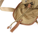 PRADA Backpack Nylon Beige Silver Auth 153987-22