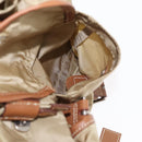 PRADA Backpack Nylon Beige Silver Auth 153987-27