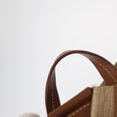 PRADA Backpack Nylon Beige Silver Auth 153987-8