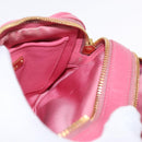 Miu Miu Matelasse Chain Shoulder Bag Leather Pink Gold Auth 153988-19