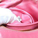 Miu Miu Matelasse Chain Shoulder Bag Leather Pink Gold Auth 153988-12