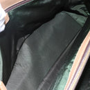 Christian Dior Trotter Canvas Hand Bag Brown Gold Auth 153990-10
