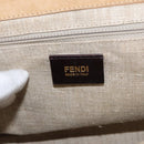 FENDI Silvana Hand Bag Leather 2way Green Gold Auth 153992-21
