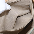 FENDI Silvana Hand Bag Leather 2way Green Gold Auth 153992-25