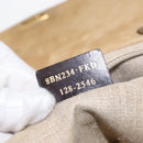 FENDI Silvana Hand Bag Leather 2way Green Gold Auth 153992-12