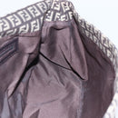 FENDI Zucchino Canvas Mamma Baguette Shoulder Bag Beige Brown Auth 153995-21