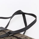 FENDI Zucchino Canvas Mamma Baguette Shoulder Bag Beige Brown Auth 153995-14