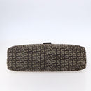 FENDI Zucchino Canvas Mamma Baguette Shoulder Bag Beige Brown Auth 153995-5