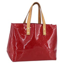 LOUIS VUITTON Monogram Vernis Reade PM Hand Bag Pomme D'amour M91990 Auth 153998-1