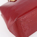 LOUIS VUITTON Monogram Vernis Reade PM Hand Bag Pomme D'amour M91990 Auth 153998-11