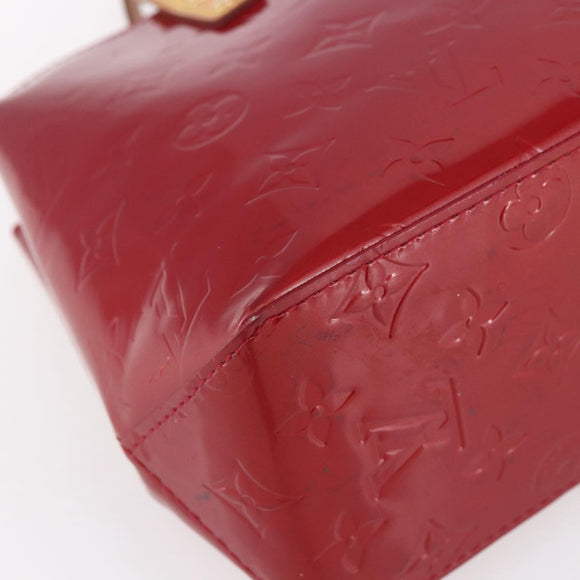 LOUIS VUITTON Monogram Vernis Reade PM Hand Bag Pomme D'amour M91990 Auth 153998